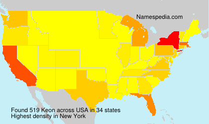 Surname Keon in USA Surname Keon in USA