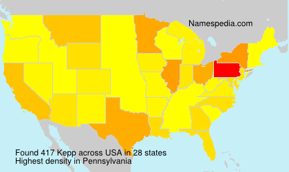Surname Kepp in USA Surname Kepp in USA