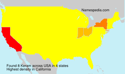 Surname Keram in USA Surname Keram in USA