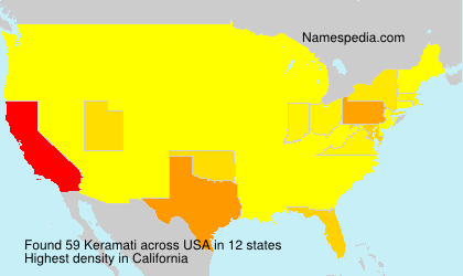 Surname Keramati in USA Surname Keramati in USA