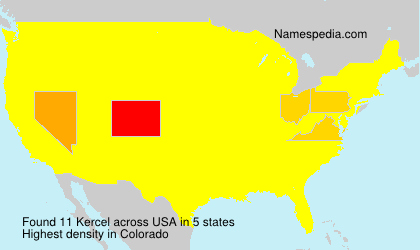Surname Kercel in USA Surname Kercel in USA