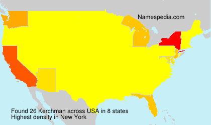 Surname Kerchman in USA Surname Kerchman in USA