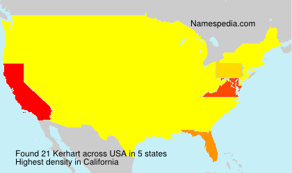 Surname Kerhart in USA