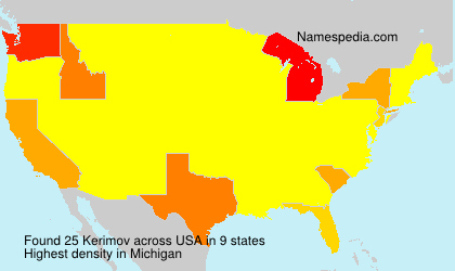 Surname Kerimov in USA Surname Kerimov in USA
