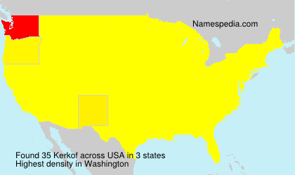 Surname Kerkof in USA Surname Kerkof in USA