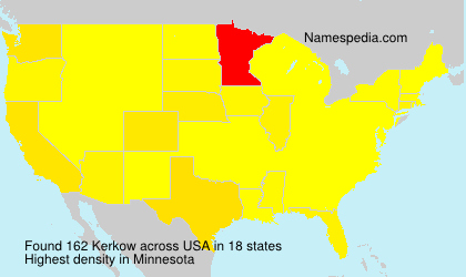 Surname Kerkow in USA Surname Kerkow in USA
