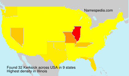Surname Kerksick in USA Surname Kerksick in USA