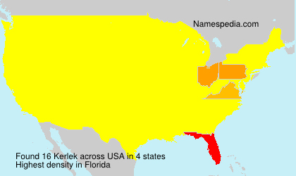 Surname Kerlek in USA Surname Kerlek in USA