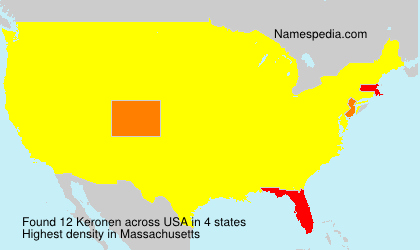 Surname Keronen in USA Surname Keronen in USA