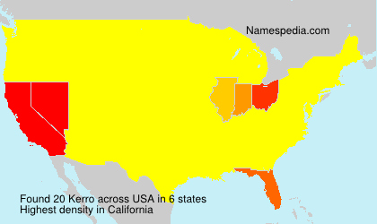 Surname Kerro in USA Surname Kerro in USA