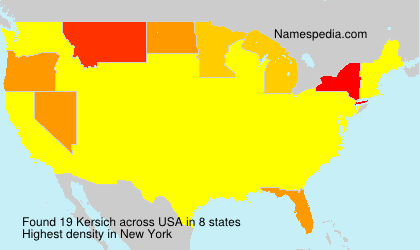 Surname Kersich in USA Surname Kersich in USA