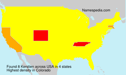 Surname Kerstien in USA Surname Kerstien in USA