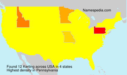 Surname Kerting in USA Surname Kerting in USA