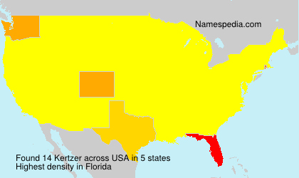 Surname Kertzer in USA Surname Kertzer in USA