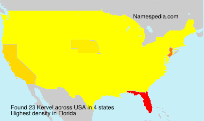 Surname Kervel in USA Surname Kervel in USA
