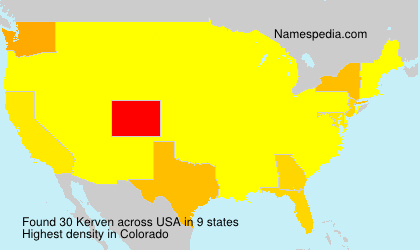 Surname Kerven in USA Surname Kerven in USA