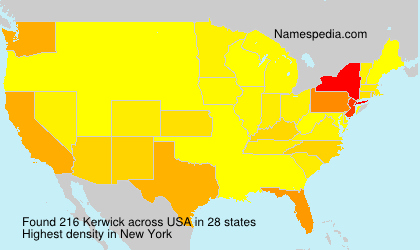 Surname Kerwick in USA Surname Kerwick in USA