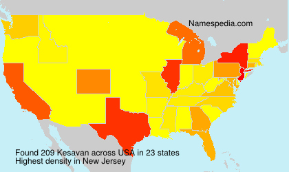 Surname Kesavan in USA Surname Kesavan in USA