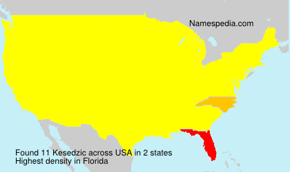 Surname Kesedzic in USA Surname Kesedzic in USA