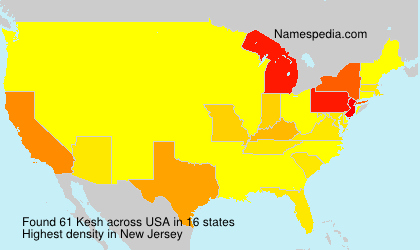 Surname Kesh in USA Surname Kesh in USA