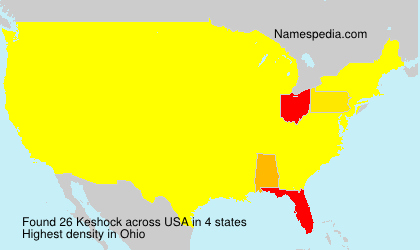 Surname Keshock in USA Surname Keshock in USA