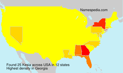 Surname Kesia in USA Surname Kesia in USA