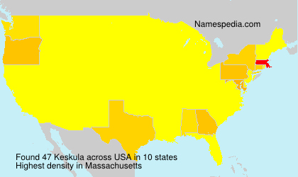 Surname Keskula in USA Surname Keskula in USA
