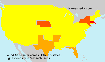 Surname Kesmer in USA Surname Kesmer in USA