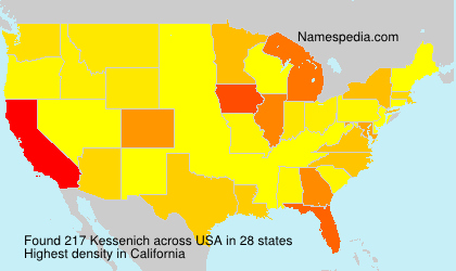 Surname Kessenich in USA Surname Kessenich in USA