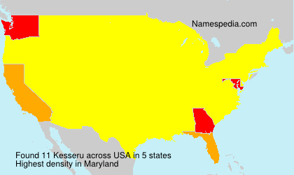 Surname Kesseru in USA Surname Kesseru in USA