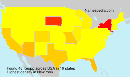 Surname Keupp in USA Surname Keupp in USA