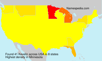 Surname Kevelin in USA