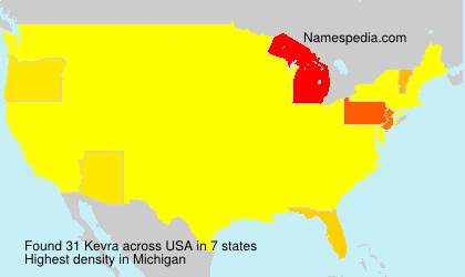 Surname Kevra in USA