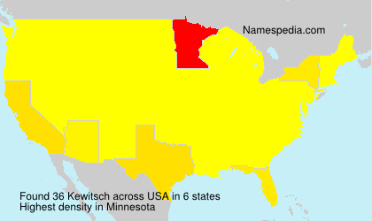 Surname Kewitsch in USA Surname Kewitsch in USA