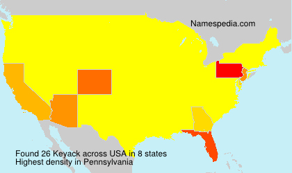 Surname Keyack in USA Surname Keyack in USA
