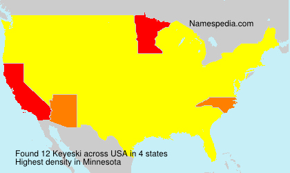 Surname Keyeski in USA