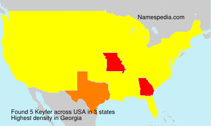 Surname Keyfer in USA Surname Keyfer in USA