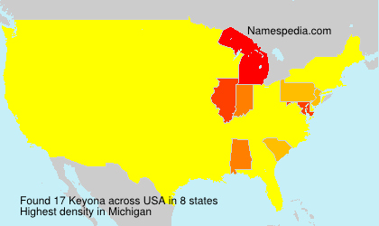 Surname Keyona in USA Surname Keyona in USA