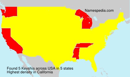 Surname Keyshia in USA Surname Keyshia in USA