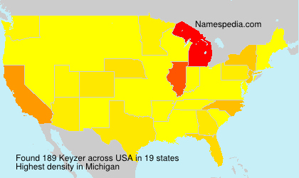 Surname Keyzer in USA Surname Keyzer in USA