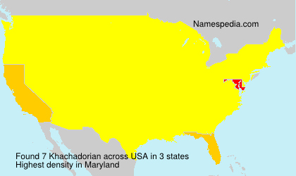 Surname Khachadorian in USA Surname Khachadorian in USA