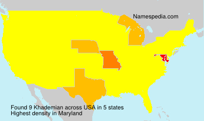 Surname Khademian in USA Surname Khademian in USA