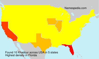 Surname Khadour in USA Surname Khadour in USA