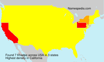 Surname Khadpe in USA Surname Khadpe in USA