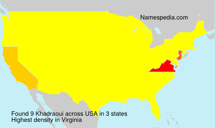 Surname Khadraoui in USA Surname Khadraoui in USA