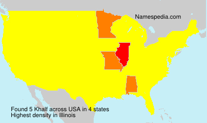 Surname Khalf in USA Surname Khalf in USA