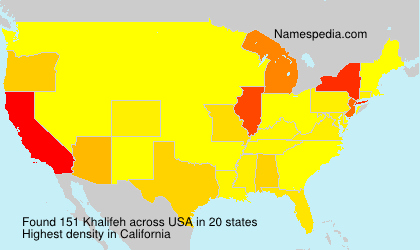 Surname Khalifeh in USA Surname Khalifeh in USA