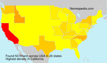 Surname Khann in USA Surname Khann in USA
