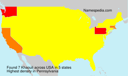 Surname Khaouli in USA Surname Khaouli in USA
