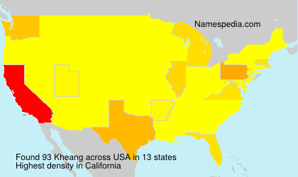Surname Kheang in USA Surname Kheang in USA